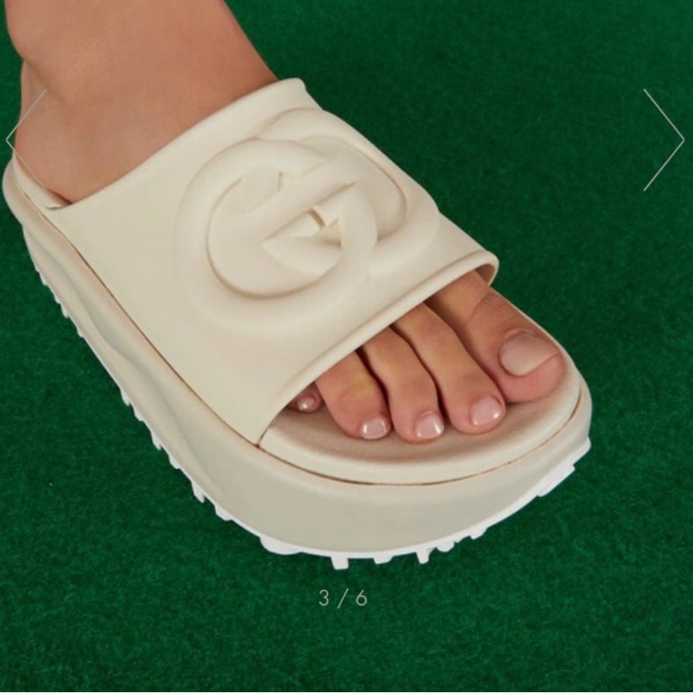 Gucci Platform Slides - 37